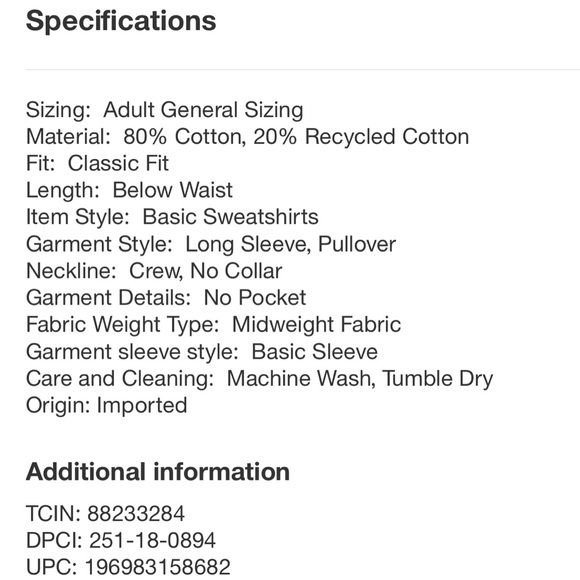 Adult Unisex Graphic Crewneck Sweatshirt Rowing Blazers x Target NWT Navy Blue - Picture 6 of 7